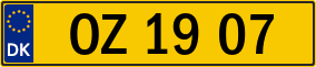 Trailer License Plate